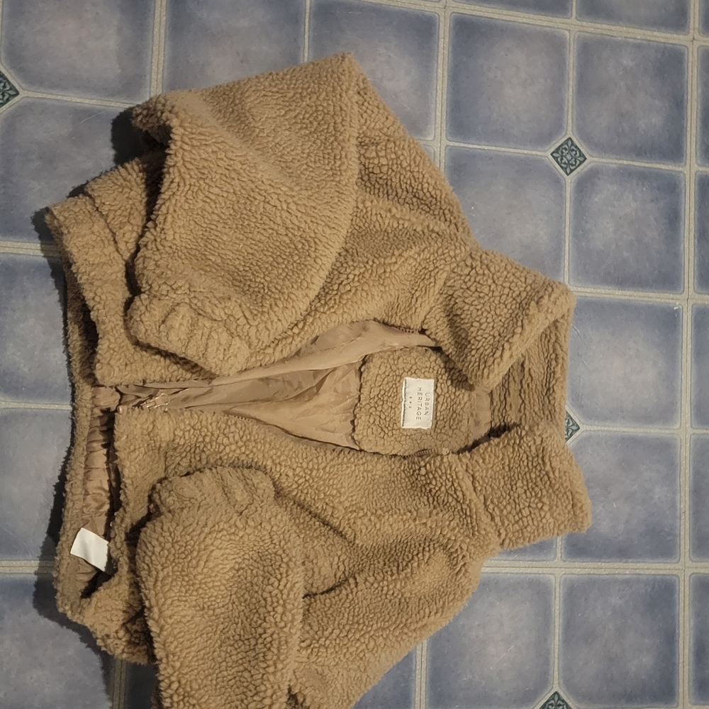 Urban Heritage Beige Teddy Jacket